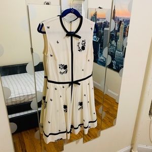 Ted Baker London Rose Embroidered Fit & Flare